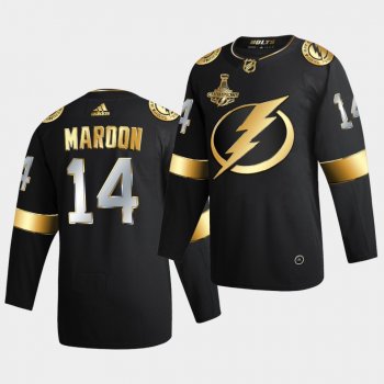 Tampa Bay Lightning Patrick Maroon 2020 Stanley Cup Champions Authentic Golden Limited Black Jersey