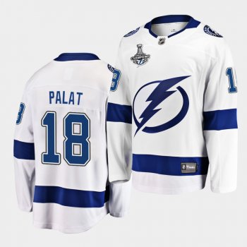 Tampa Bay Lightning Ondrej Palat 2020 Stanley Cup Champions Away White Men Jersey