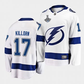 Tampa Bay Lightning Alex Killorn 2020 Stanley Cup Champions Away White Men Jersey