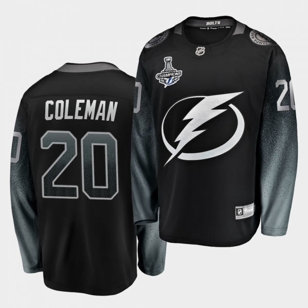 Tampa Bay Lightning Blake Coleman 2020 Stanley Cup Champions Alternate Black Men Jersey