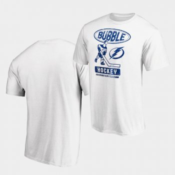 Tampa Bay Lightning 2020 Stanley Cup Playoffs Bound Bubble Player White T-Shirt