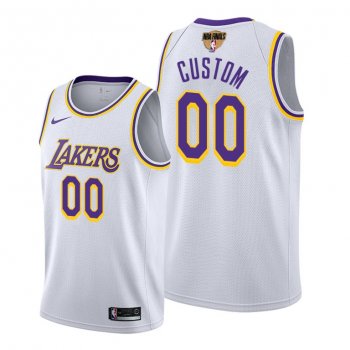 LA Lakers Custom 2020 NBA Finals Bound White Jersey Association