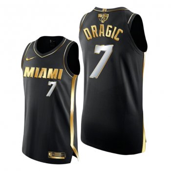 Miami Heat Goran Dragic 2020 NBA Finals Authentic Golden Limited Edition Black Jersey 2020-21