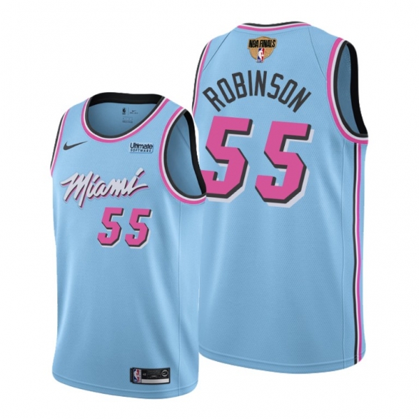 Miami Heat Duncan Robinson 2020 NBA Finals Bound Blue Jersey Vice City