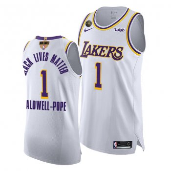 Kentavious Caldwell-Pope LA Lakers 2020 NBA Finals G3 Authentic White Jersey BLM