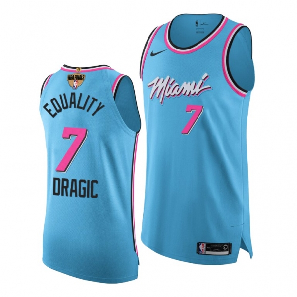 Goran Dragic Miami Heat 2020 NBA Finals Authentic Blue Jersey Equality