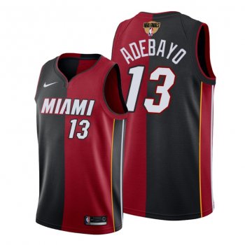 Miami Heat Bam Adebayo 2020 NBA Finals Bound Red Black Jersey Split Special Edition