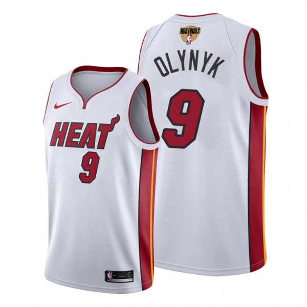 Miami Heat Kelly Olynyk 2020 NBA Finals Bound White Jersey Association Edition