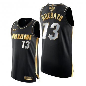 Miami Heat Bam Adebayo 2020 NBA Finals Authentic Golden Limited Edition Black Jersey 2020-21