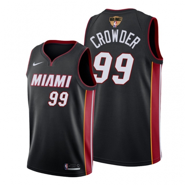 Miami Heat Jae Crowder 2020 NBA Finals Bound Black Jersey Icon Edition