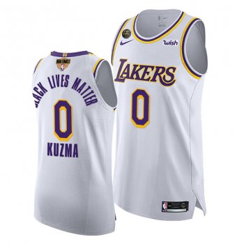 Kyle Kuzma LA Lakers 2020 NBA Finals G3 Authentic White Jersey BLM