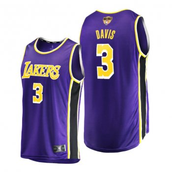 Los Angeles Lakers Anthony Davis 2020 NBA Finals Bound Purple Jersey Replica Statement