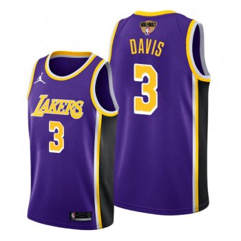 Los Angeles Lakers Anthony Davis 2020 NBA Finals Bound Purple Jersey Statement Edition