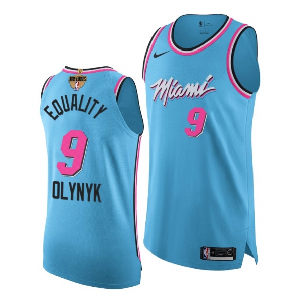 Kelly Olynyk Miami Heat 2020 NBA Finals Authentic Blue Jersey Equality