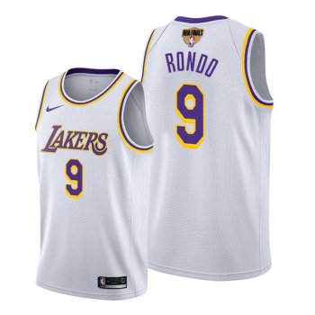 LA Lakers Rajon Rondo 2020 NBA Finals Bound White Jersey Association