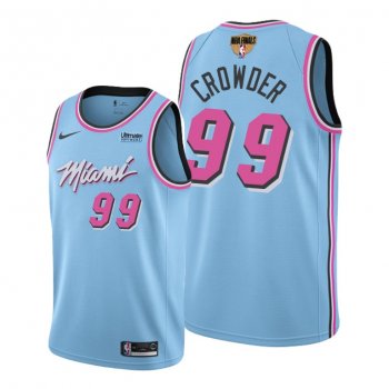 Miami Heat Jae Crowder 2020 NBA Finals Bound Blue Jersey Vice City