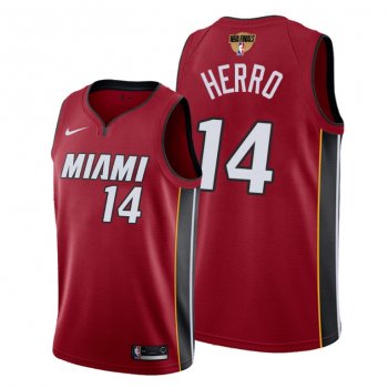 Miami Heat Tyler Herro 2020 NBA Finals Bound Red Jersey Statement Edition