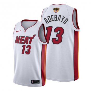 Miami Heat Bam Adebayo 2020 NBA Finals Bound White Jersey Association Edition