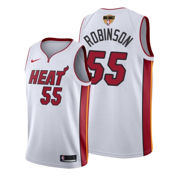 Miami Heat Duncan Robinson 2020 NBA Finals Bound White Jersey Association Edition