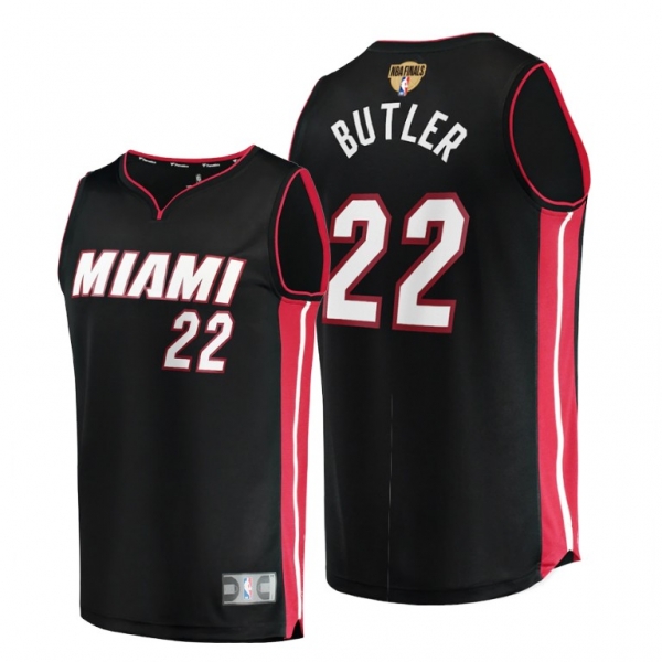 Miami Heat Jimmy Butler 2020 NBA Finals Bound Black Jersey Replica Icon Edition