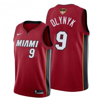 Miami Heat Kelly Olynyk 2020 NBA Finals Bound Red Jersey Statement Edition