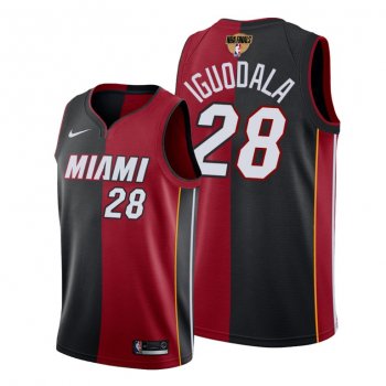 Miami Heat Andre Iguodala 2020 NBA Finals Bound Red Black Jersey Split Special Edition