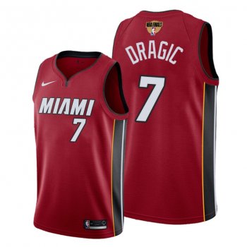 Miami Heat Goran Dragic 2020 NBA Finals Bound Red Jersey Statement Edition