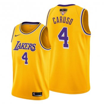 Los Angeles Lakers Alex Caruso 2020 NBA Finals Bound Gold Jersey Icon Edition