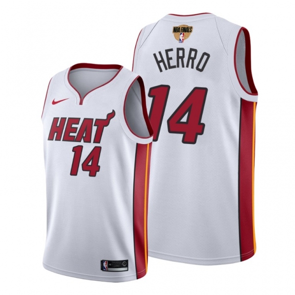 Miami Heat Tyler Herro 2020 NBA Finals Bound White Jersey Association Edition