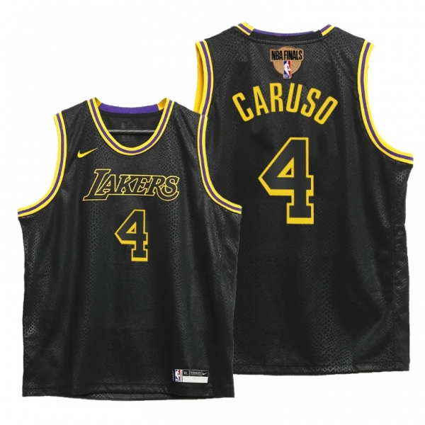 Youth Los Angeles Lakers Alex Caruso 2020 Western Conference Champions Black Jersey Mamba Inspired