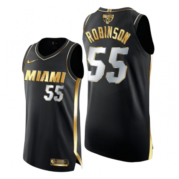 Miami Heat Duncan Robinson 2020 NBA Finals Authentic Golden Limited Edition Black Jersey 2020-21