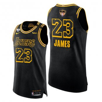 Los Angeles Lakers LeBron James 2020 Finals Black Mamba Authentic Jersey