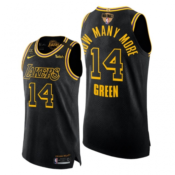 Los Angeles Lakers Danny Green 2020 Finals Black Mamba Authentic Jersey How Many More