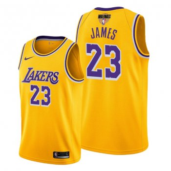 Los Angeles Lakers LeBron James 2020 NBA Finals Bound Gold Jersey Icon Edition