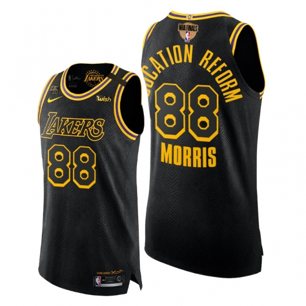 Los Angeles Lakers Markieff Morris 2020 Finals Black Mamba Authentic Jersey Education Reform