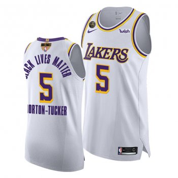 Talen Horton-Tucker LA Lakers 2020 NBA Finals G3 Authentic White Jersey BLM