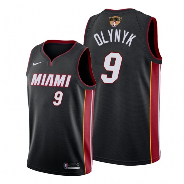 Miami Heat Kelly Olynyk 2020 NBA Finals Bound Black Jersey Icon Edition