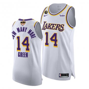 Danny Green LA Lakers 2020 NBA Finals G3 Authentic White Jersey How Many More