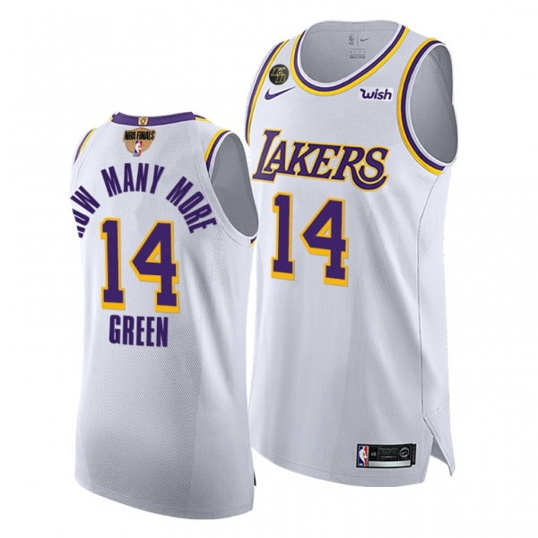 Danny Green LA Lakers 2020 NBA Finals G3 Authentic White Jersey How Many More