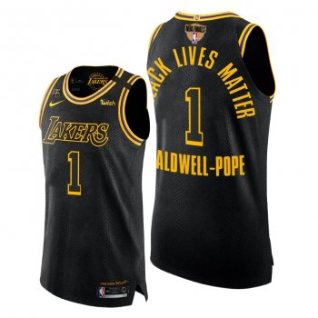 Los Angeles Lakers Kentavious Caldwell-Pope 2020 Finals Black Mamba Authentic Jersey Black Lives Matter