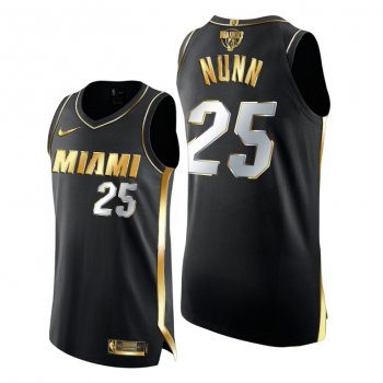 Miami Heat Kendrick Nunn 2020 NBA Finals Authentic Golden Limited Edition Black Jersey 2020-21