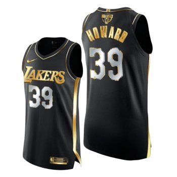 Los Angeles Lakers Dwight Howard 2020 NBA Finals Authentic Golden Limited Edition Black Jersey 2020-21