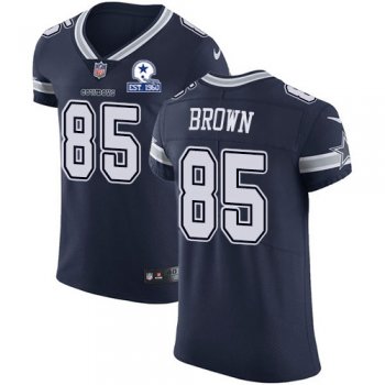 Nike Cowboys #85 Noah Brown Navy Blue Team Color Men's Stitched With Established In 1960 Patch NFL Vapor Untouchable Elite Jersey