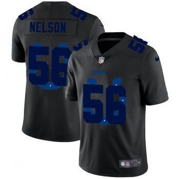 Indianapolis Colts #56 Quenton Nelson Men's Nike Team Logo Dual Overlap Limited NFL Jersey Black