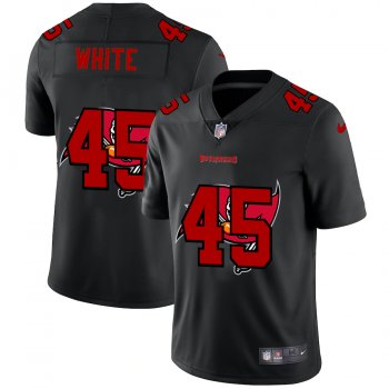 Tampa Bay Buccaneers #45 Devin White Men's Nike Team Logo Dual Overlap Limited NFL Jersey Black