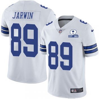 Nike Cowboys #89 Blake Jarwin White Men's Stitched With Established In 1960 Patch NFL Vapor Untouchable Limited Jersey