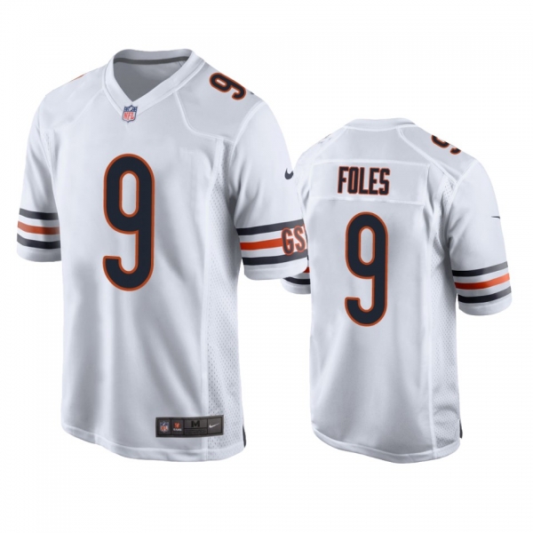 Chicago Bears Nick Foles White Game Jersey