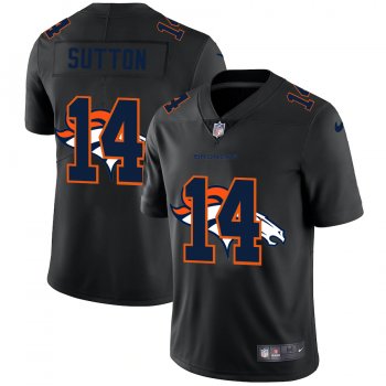 Denver Broncos #14 Courtland Sutton Men's Nike Team Logo Dual Overlap Limited NFL Jersey Black