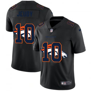 Denver Broncos #10 Jerry Jeudy Men's Nike Team Logo Dual Overlap Limited NFL Jersey Black