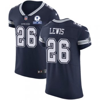 Nike Cowboys #26 Jourdan Lewis Navy Blue Team Color Men's Stitched With Established In 1960 Patch NFL Vapor Untouchable Elite Jersey